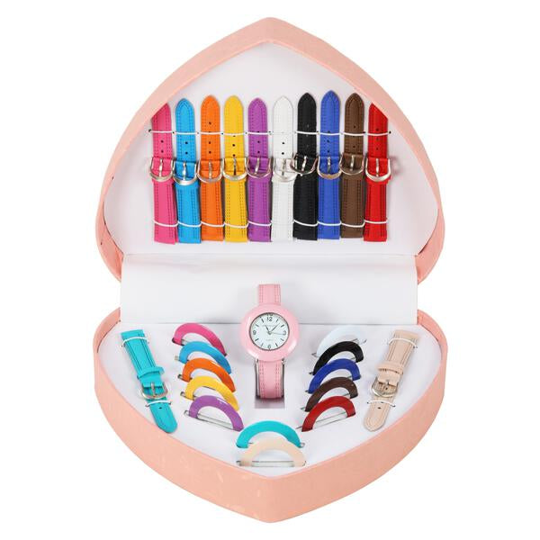 Ladies Heart Shaped Changeable Band Multi Set - 5348-LCHSET