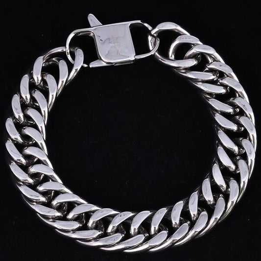 13mm Solid Cuban Bracelet - CSBR-604