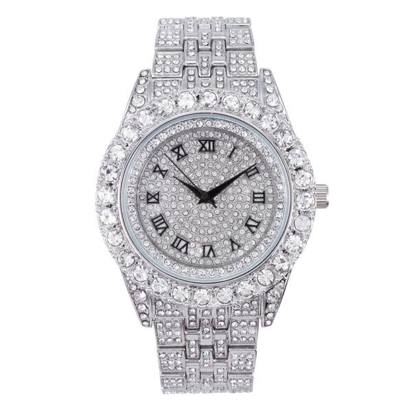 Urban Iced Out Metal Band Watch - 9269-MB