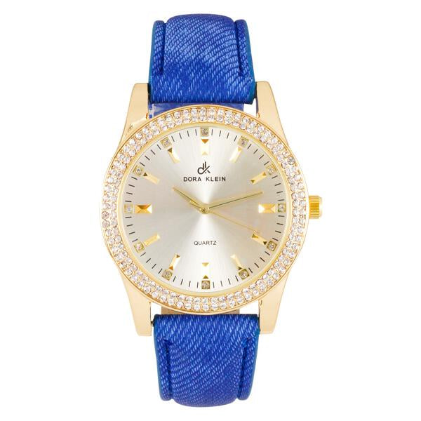 Ladies Leather Band 45mm Watch - 7697DK