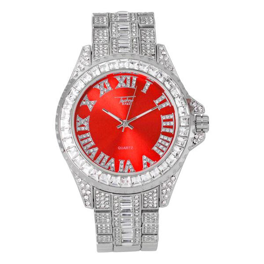 Urban Iced Out 51mm Metal Band Watch - 9161X-MB