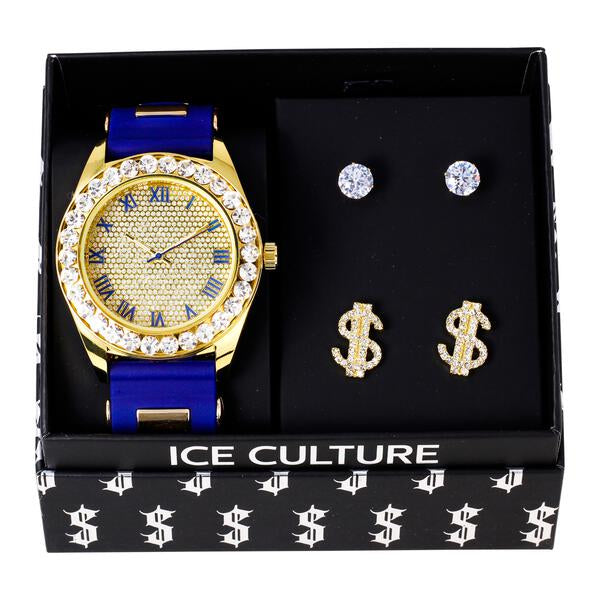 Watch and 2on Money Earring Gift Set - MSE-109