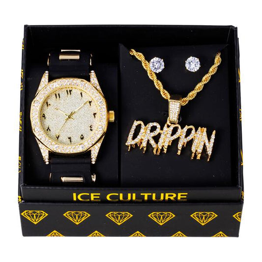 Watch and Necklace with Earrings Gift Set - W1K-155