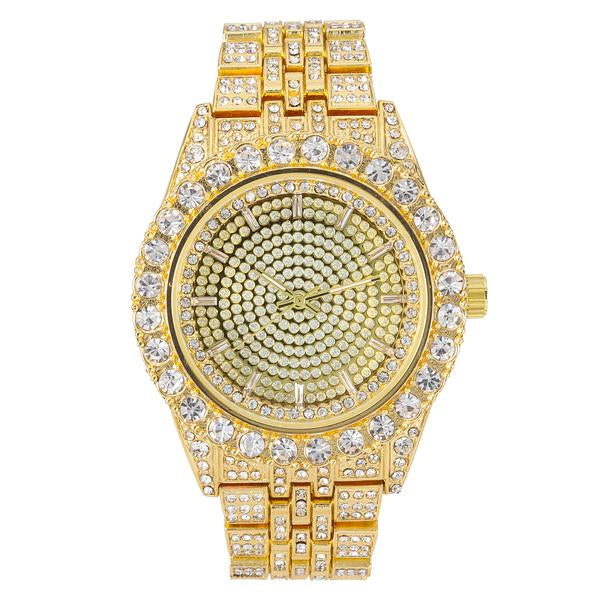 Urban Iced Out 44mm Metal Band Watch - 9269U-MB