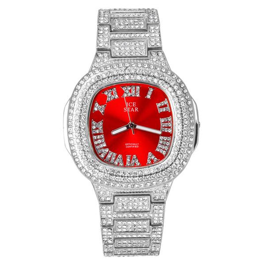 Urban Iced Out 44mm Metal Band Watch - 8908S-MB