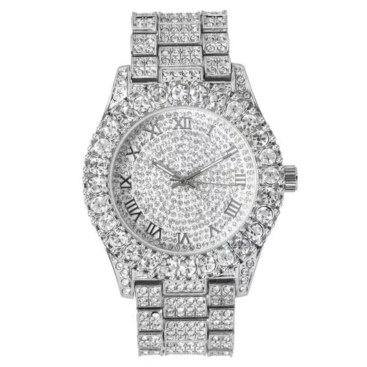 Urban Iced-Out Chandelier Metal Band Watch - 8719W-MB