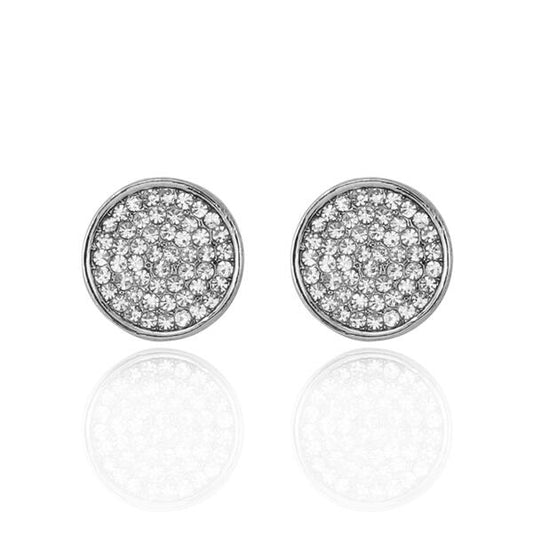 14mm Round Pave Earrings - MP 205