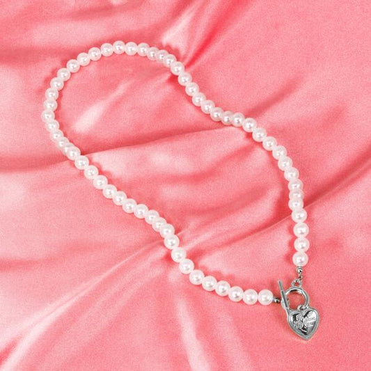 Charm Pearl Necklace - PE-302