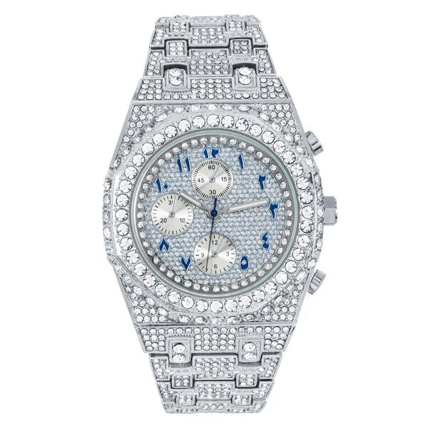 Urban Arab Dial 43mm Metal Band Watch - 9691-MB