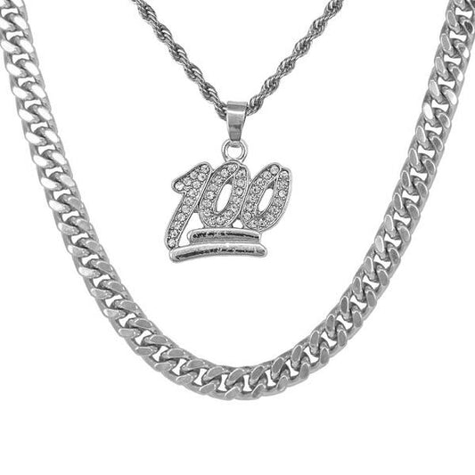 100-Necklace-&-9mm-Solid-Cuban-Chain-Set-