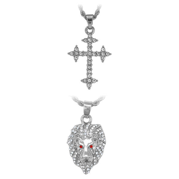 2on Mini Pendant with 3mm Rope Chain - CRDH2-112G