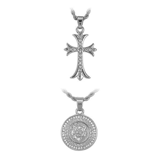 2on Mini Pendant with 3mm Rope Chain - CRDH2-104G