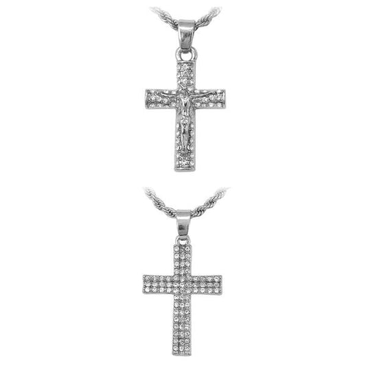 2on Mini Pendant with 3mm Rope Chain - CRDH2-101G