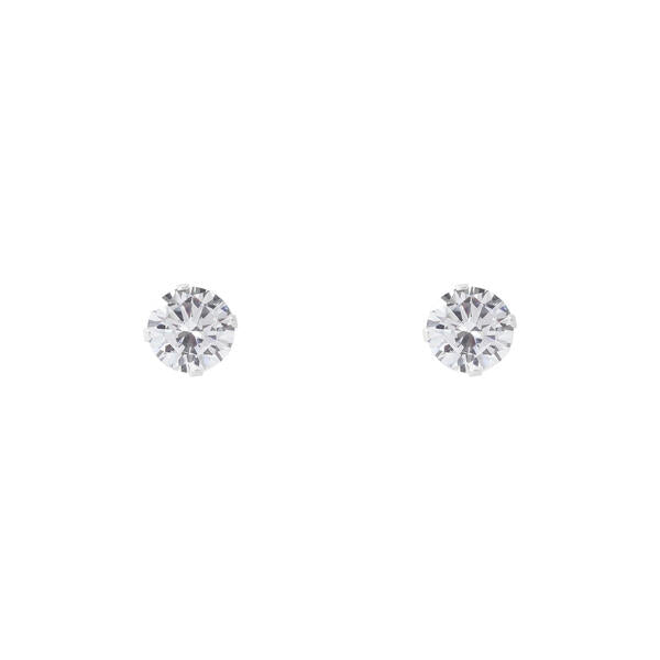 8mm Round Stud Sterling Silver Earring - CE 008 SV