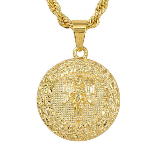 Round Nugget Angel Pendant - NCC-142