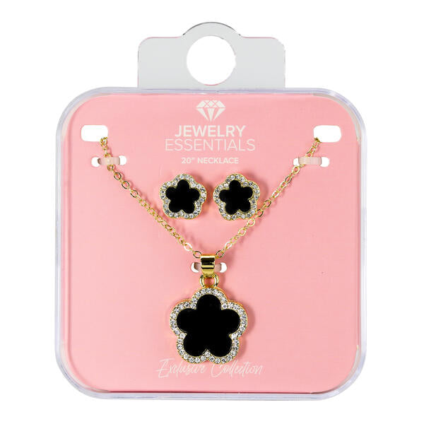Ladies Flower Necklace & Earring Set - DD-SET-120