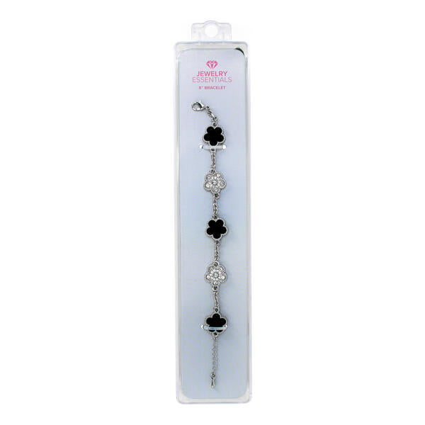 Clover Motif Multi Charm Bracelet - HBRS-301