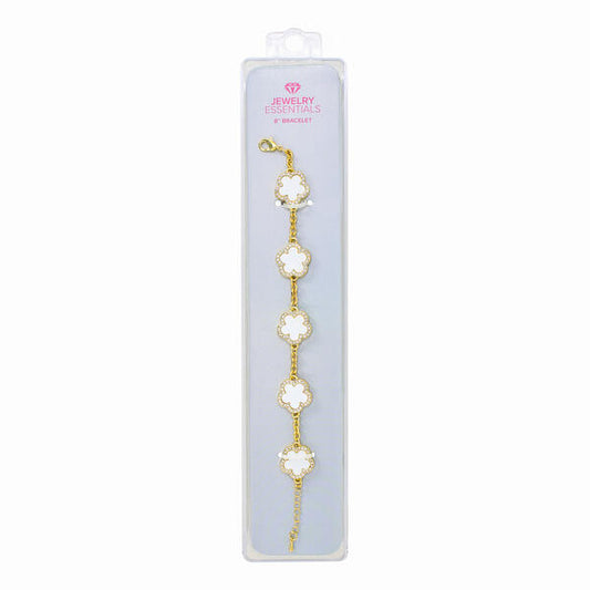 15mm Clover Chain Link Bracelet - HBRS-102