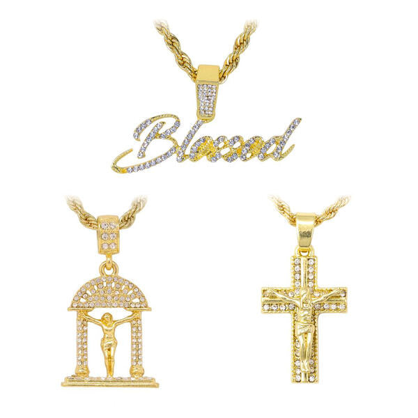 Triple Medium Pendant Set