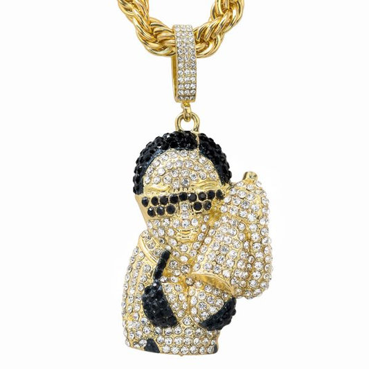 Carded 5K Pendant with Tennis Chain - 101-13