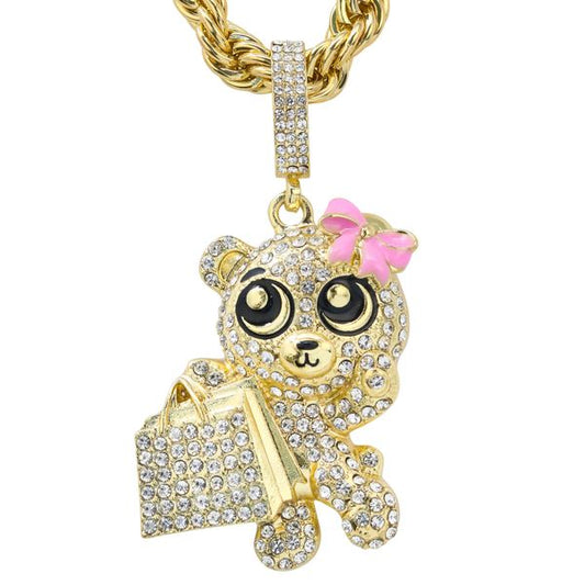 Carded 5K Pendant with Tennis Chain - 101-6