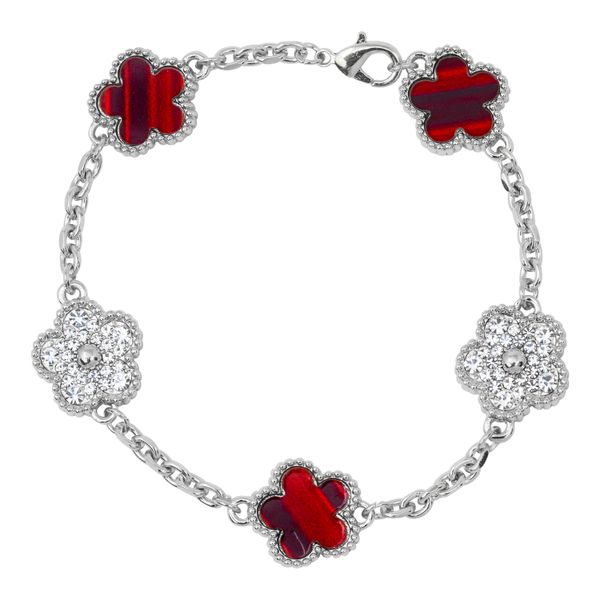 Marble Red Clover Multi Bracelet - HBRS-303