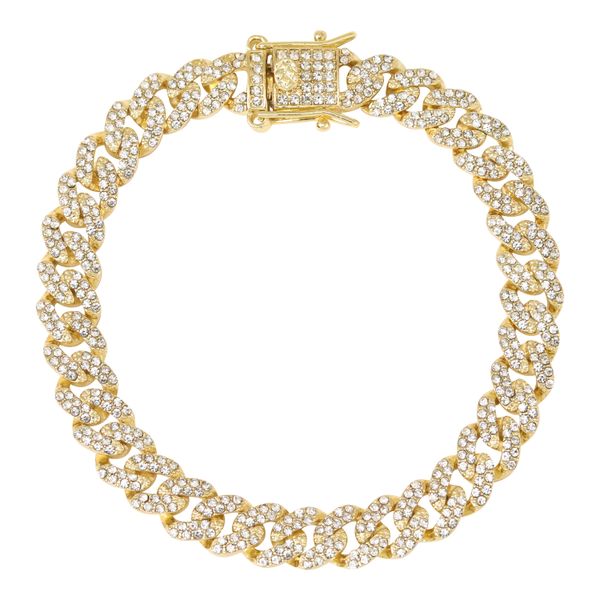 9mm Iced Cuban Bracelet - IOCH-213-B