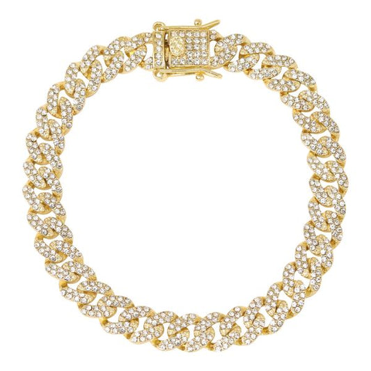 9mm Iced Cuban Bracelet - IOCH-213-B