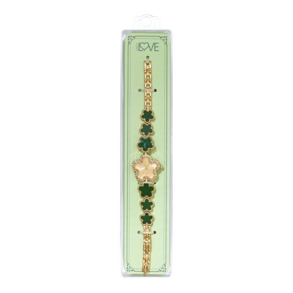 Ladies Clover Metal Band Watches - 5CLWC