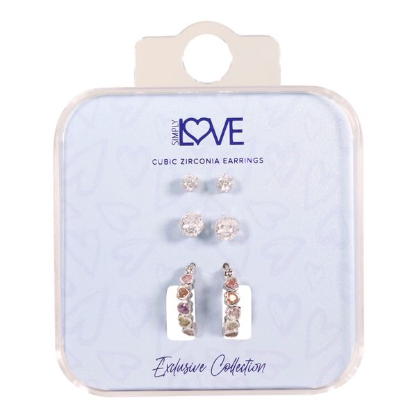 Carded 3on Earring Sets - 3HE-101