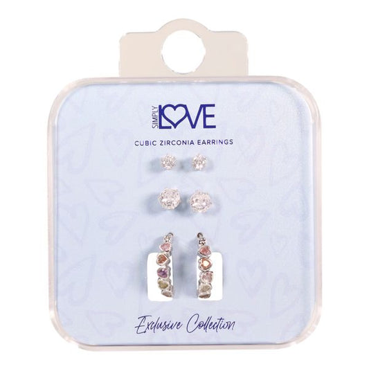 Carded 3on Earring Sets - 3HE-101