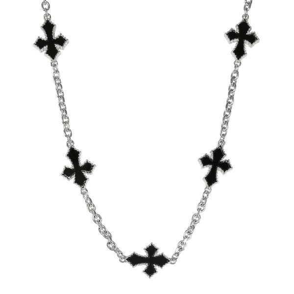Horizontal Cross Multi Necklace - MTC501CH