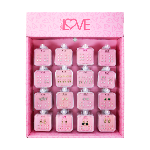 Ladies Earring PDQ - 64pcs per PDQ - LE-001