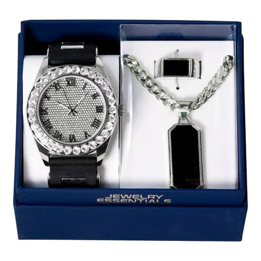 Watch, Necklace & Ring Gift Set - W1K3-101