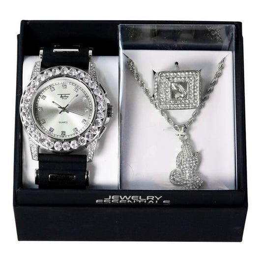 Watch, Necklace & Ring Gift Set - W1K3-104