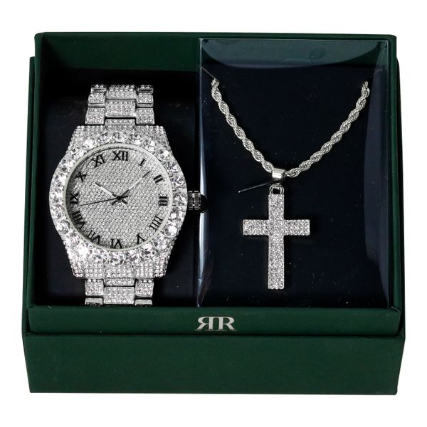 Watch & Cross Pendant Gift Set - P2K-101