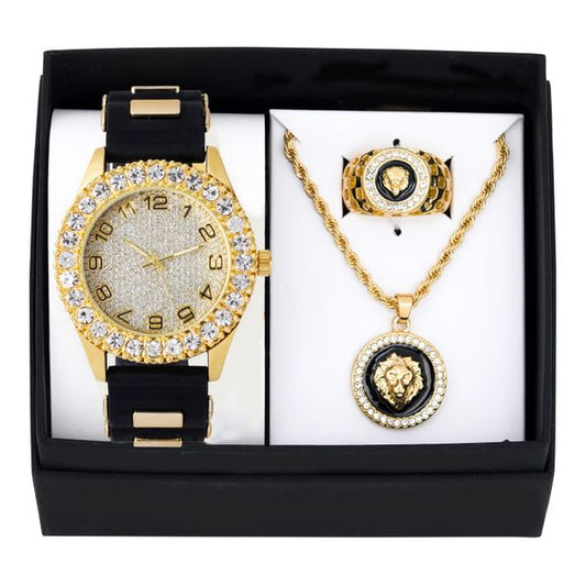 Watch, Necklace & Ring Gift Set - W1K3-103