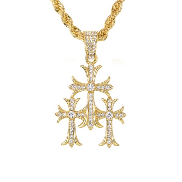 Triple Cross Pendant - RC-1021