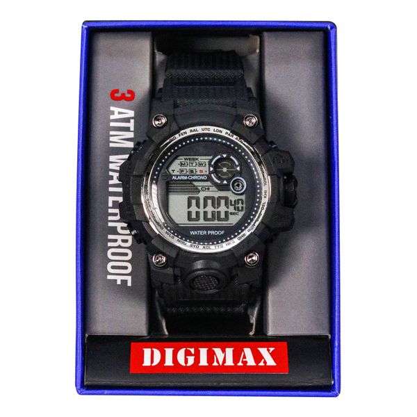 Digimax Water Resistant Digital Watches In Cube Box - 10062-DGBX