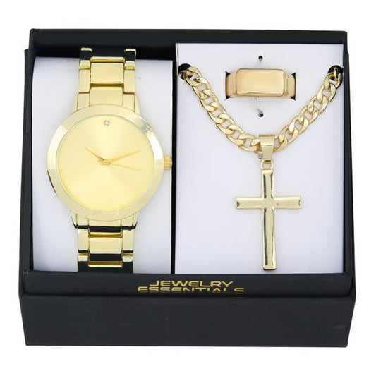 Watch, Necklace & Ring Gift Set - W1K3-102