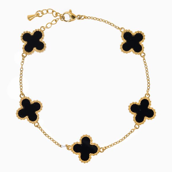 13mm Stainless Steel Clover Bracelet - SSBR-101