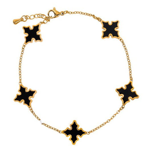 13mm Stainless Steel Cross Bracelet - SSBR-201