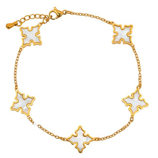 13mm Stainless Steel Cross Bracelet - SSBR-202