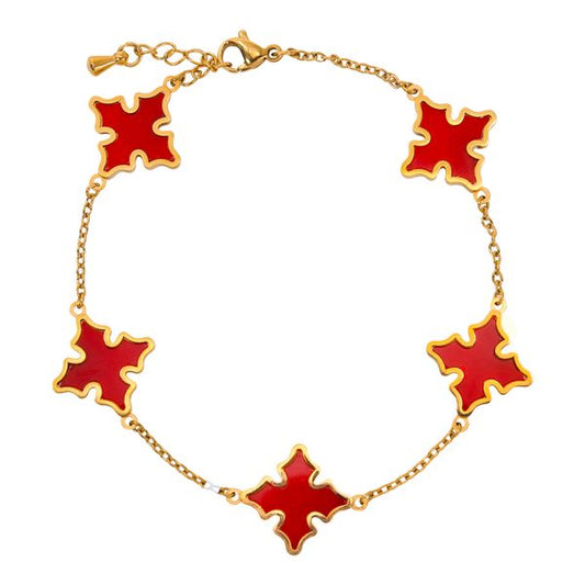 15mm Stainless Steel Cross Bracelet - SSBR-303