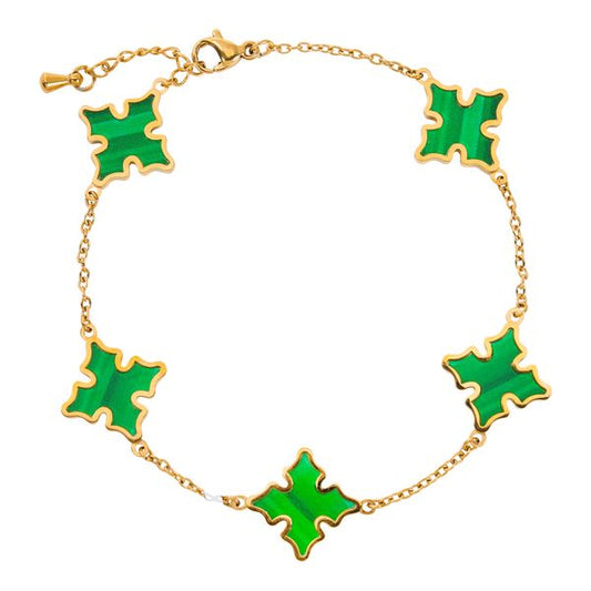 15mm Stainless Steel Cross Bracelet - SSBR-304