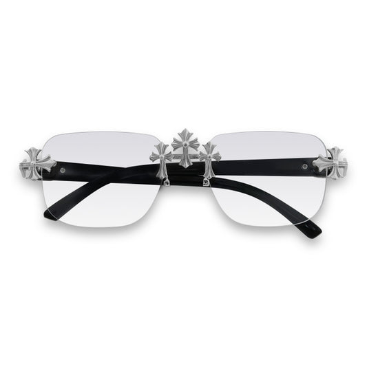 Clear Lens Classic Triple Cross Sunglasses - ASG-152