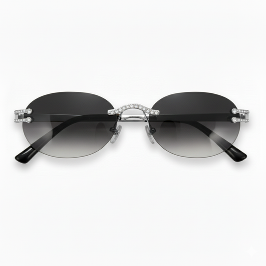 Smoke Gradient Lens Ice Sunglasses - ASG-420