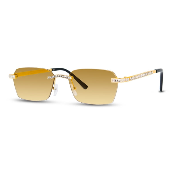 Brown Gradient Lens Ice Sunglasses - ASG-484