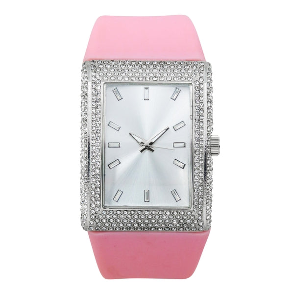 Ladies Chandelier Silicone Band Watch - 10230A-SB
