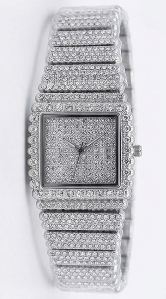 Urban Iced-Out Chandelier Metal Band Watch - 10428-MB
